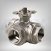 !3-Way NPT Threaded Stainless Steel 1000 WOG Ball Valve, 1/4" - 2" !3-Way NPT Threaded Stainless Steel 1000 WOG Ball Valve, 1/4" - 2"