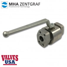 Code 61 Flanged Stainless Steel Hydraulic Ball Valve, 1-1/4" - 2"