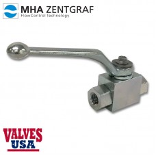 Hydraulic Ball Valve SAE Threaded Steel, 1/4" - 1"