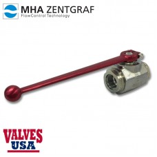 MHA Zentgraf SAE Threaded Steel Hydraulic Ball Valve, 1-1/4" - 2"