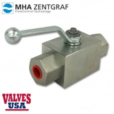 NPT Threaded Steel High Pressure Hydraulic Ball Valve, 1/4" - 1"