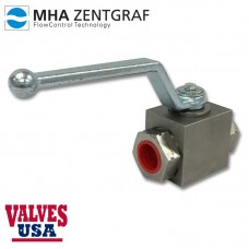 NPT Threaded Stainless Steel Hydraulic Ball Valve, 1/4" - 1"