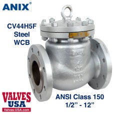 Check Valve, API, Carbon Steel, 150# RF Flanged, 1/2" to 12"