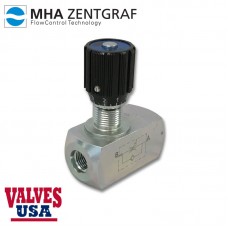 NPT Threaded Steel Flow Control Check Valve, 1/4" - 1-1/2"