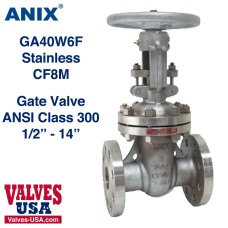 Gate Valve, API, Stainless Steel, 300# RF Flanged, 1/2" - 14" Gate Valve, API, Stainless Steel, 300# RF Flanged, 1/2" - 14"