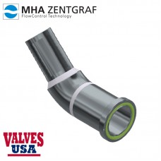 Hydraulic Hose Fitting Adaptor, Steel, 45 Degree Elbow, C.61 Split Flange Head / Barb