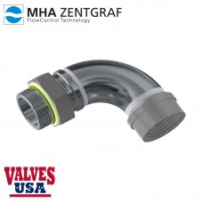 Hydraulic Hose Fitting Adaptor, Steel, 90 Degree Elbow, Male SAE / Female NPT