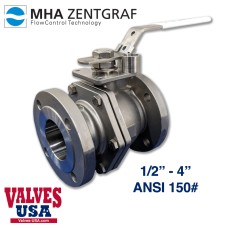 !ANSI 150 Flanged Stainless Steel API WOG Ball Valve, 1/2" - 4"