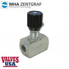 MHA Zentgraf SAE Threaded Steel Needle Valve, 1/4" - 1-1/2"