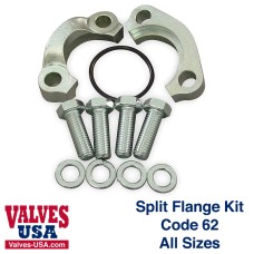 Split Flange Kit , Code 62, Steel, UNC, Metric, Buna, Viton, All Sizes